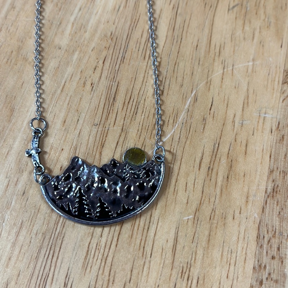 Mountain Scene Necklace